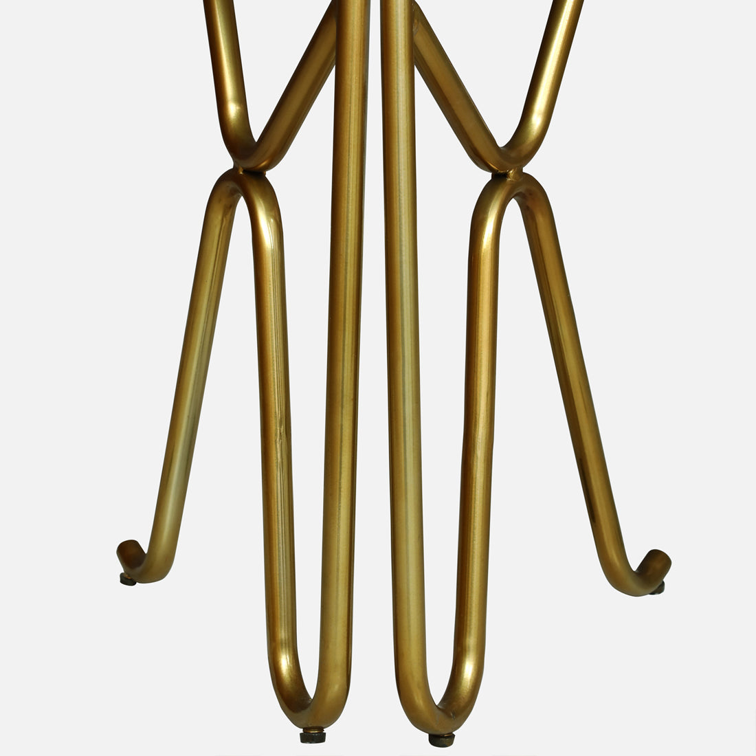 Round  Gold Finished End Table /Side Table