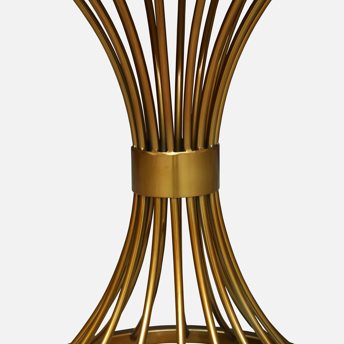 Round  Gold Finished End Table /Side Table