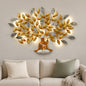 BHAVYAWUD™ Premium LED Metal Buddha Bodhi Tree Wall Art (41 x 31 Inches)